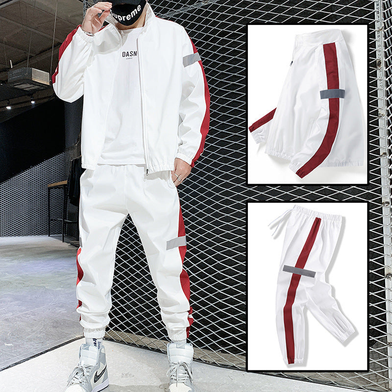men's spring and autumn men's leisure sports suit men's suit cardigan factory outlet