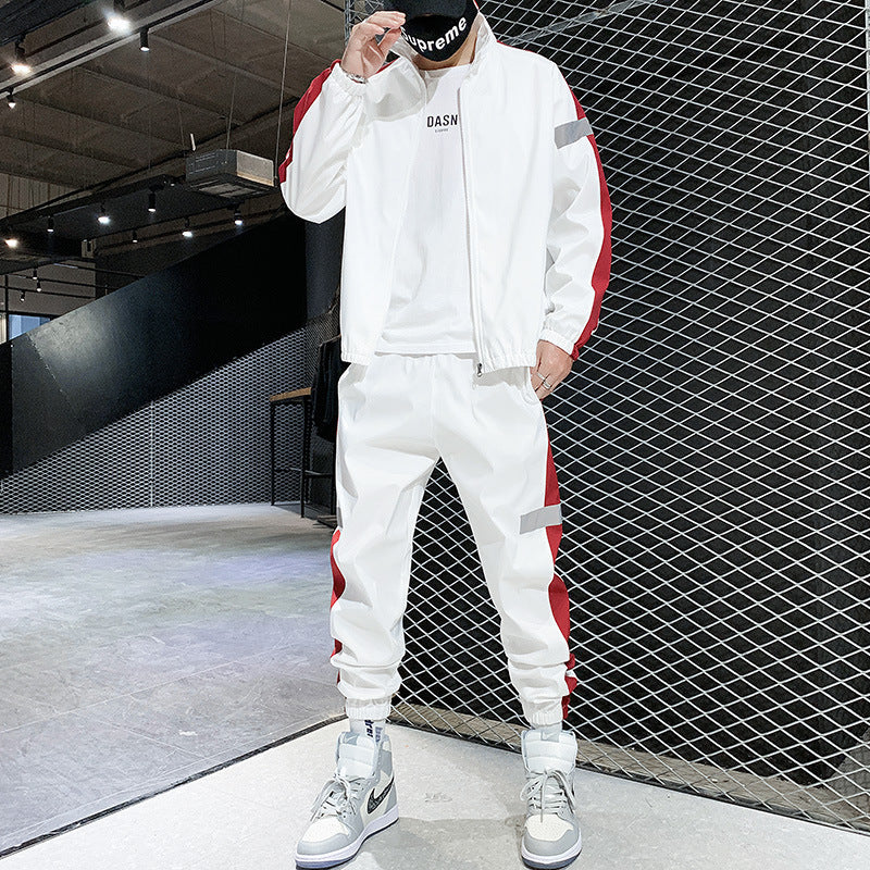 men's spring and autumn men's leisure sports suit men's suit cardigan factory outlet
