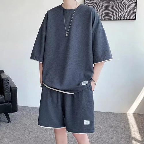 Men’s Premium Summer Tracksuit – T-Shirt & Shorts